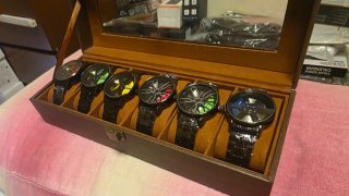 Set 6 Relojes MEIBO Acero Llantas Coche +Caja Lujo
