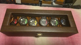 Set 6 Relojes MEIBO Acero Llantas Coche +Caja Lujo