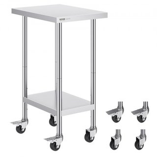 Mesa de trabajo de acero inoxidable 24 x 18 x 38 p
