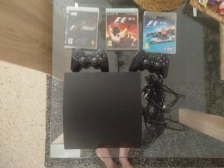 Consola PS3 Sony Negra + 3 Juegos F1