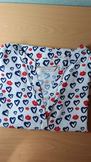 Blusa/camisa mujer estampado corazone