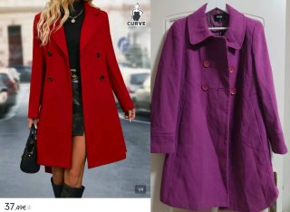 Chaquetas mujer azul, roja