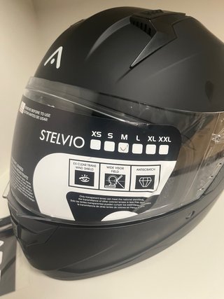 Casco integral moto ADN negro