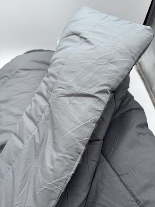 Edredón Acolchado Bedsure 155x220 cm Cama 90 Gris