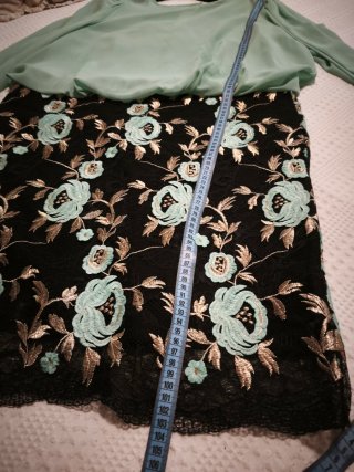 Vestido Nati Jiménez Negro y Verde
