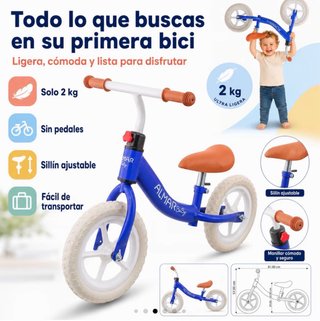 Bicicleta sin pedales Almar Baby azul