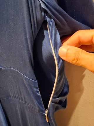 Abito Maliparmi seta stretch blu taglia 44