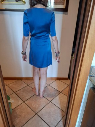 Abito Maliparmi seta stretch blu taglia 44
