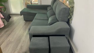 Sofá Chaise Longue Gris Cómodo