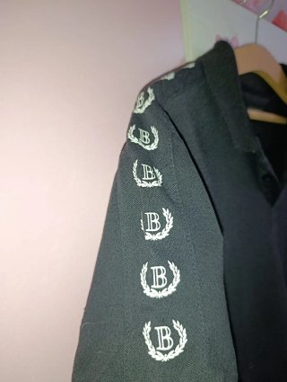 Polo negro manga corta