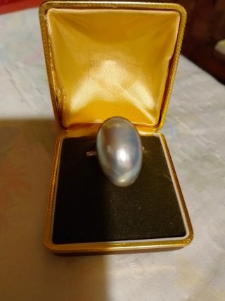 Anello con perla filippina