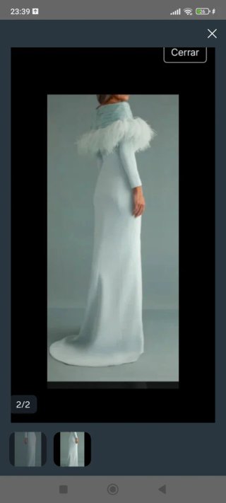 Vestido de fiesta azul turquesa