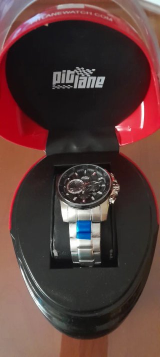 Packaging Casco Relojes PitLane Rojo