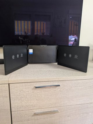 Triple Pantalla Portátil 14 Extensor