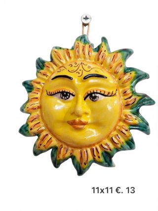 Sole ceramica decorativo