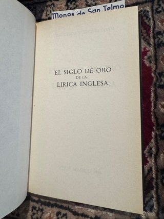 Siglo de oro de la lirica inglesa Visor