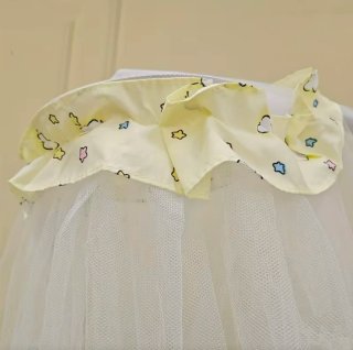 Mosquitera para cuna de bebé blanca