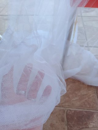 Mosquitera para cuna de bebé blanca
