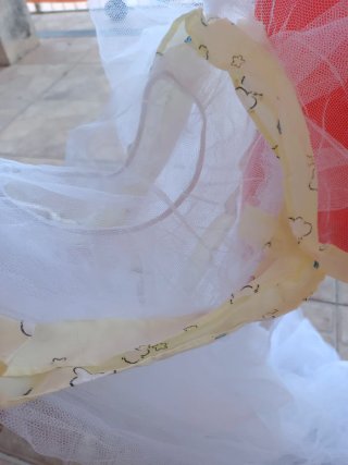 Mosquitera para cuna de bebé blanca
