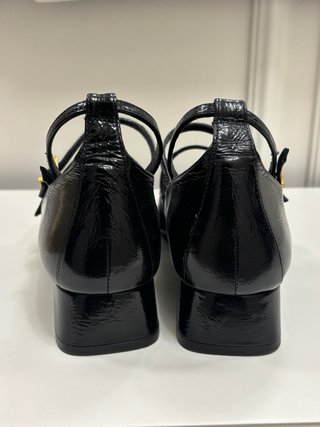 Zapatos Massimo Dutti Mary Jane Piel Negro