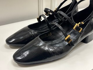 Zapatos Massimo Dutti Mary Jane Piel Negro