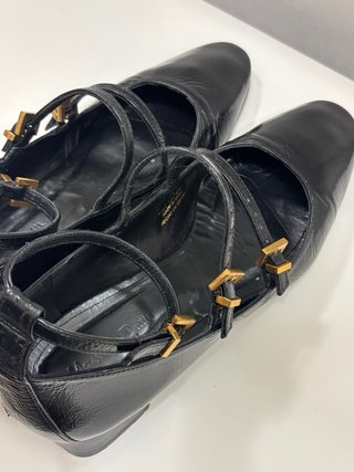 Zapatos Massimo Dutti Mary Jane Piel Negro