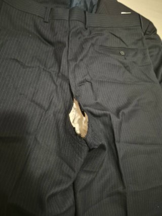Traje El Corte Inglés Negro y Marrón Talla M