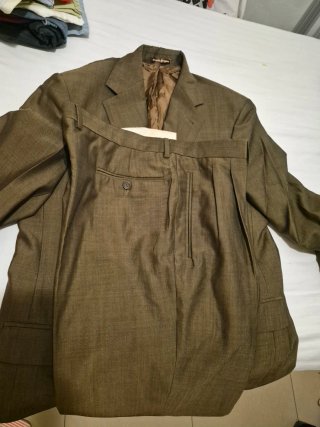 Traje El Corte Inglés Negro y Marrón Talla M