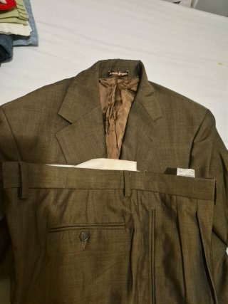 Traje El Corte Inglés Negro y Marrón Talla M