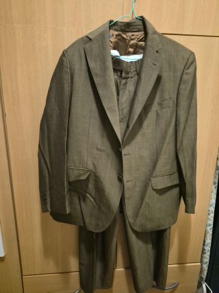 Traje El Corte Inglés Negro y Marrón Talla M