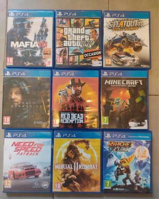 Lote 9 Giochi PS4: Mafia III, GTA V, Red Dead Redemption