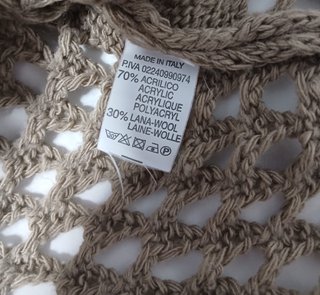 Blusa calada verano beige/marrón talla única