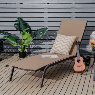 Sillón reclinable ajustable para piscina, patio y