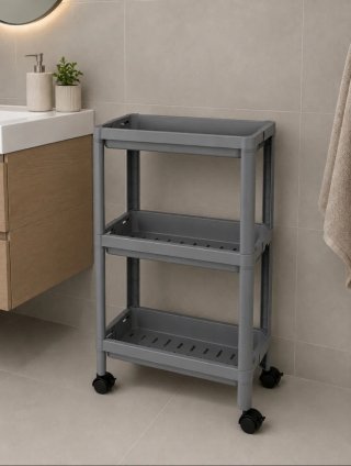 Carrito organizador beige 3 niveles