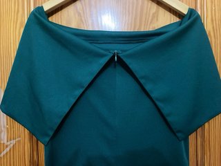 Vestido fiesta midi verde T42