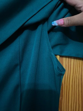 Vestido fiesta midi verde T42