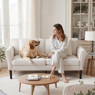 Sofá Loveseat, sofá pequeño de 176 cm para sala de