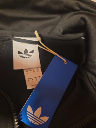 Chaqueta Adidas Firebird Bad Bunny Negra Naranja