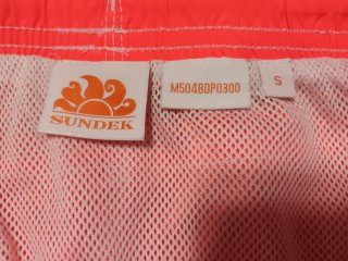 Sundek Costume da bagno arancione e blu