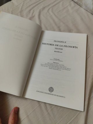 Historia de la filosofía.Textos. Bachillerato
