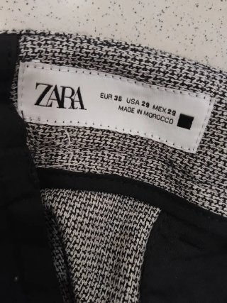 Bermudas Zara Hombre Talla 36 Gris Nuevas
