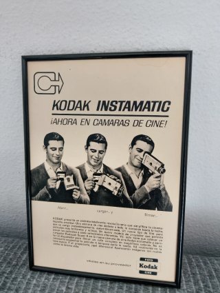 Annunci Kodak Instamatic anni '60 con cornice