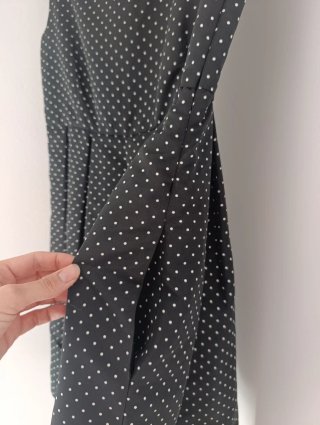 Vestido Zara lunares negro y blanco