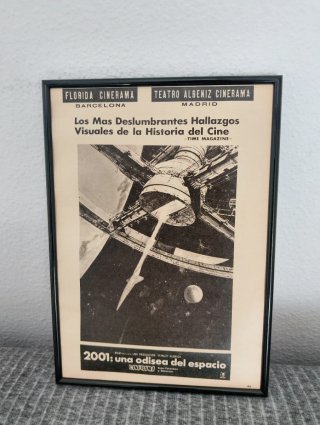 Cartel 2001: Odisea del Espacio enmarcado