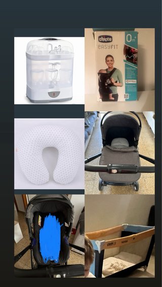 Lote Bebé: Esterilizador, Hamaca, Silla Paseo