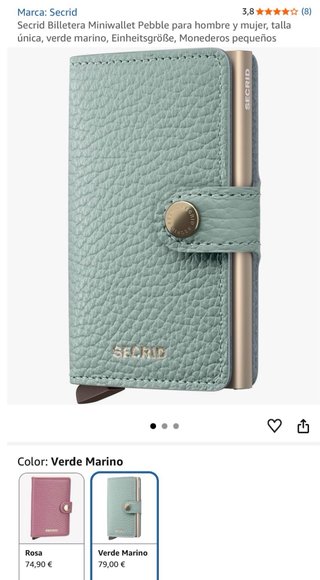 Cartera Secrid verde marino