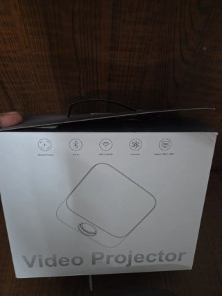 Proyector de vídeo blanco