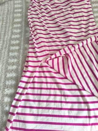 Conjunto Rayas Rosa y Blanco