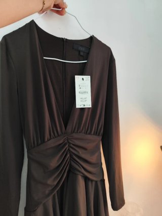 Mono vestido marrón talla S