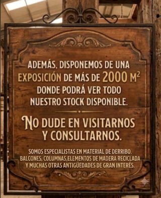 Pareja de Columnas Antiguas de Madera Tallada250cm